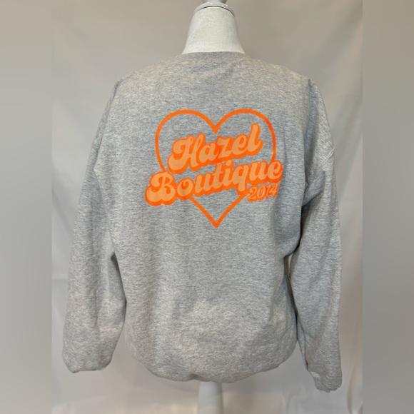 hazel Tops - Hazel Boutique Grey Crewneck — Limited Edition 2014